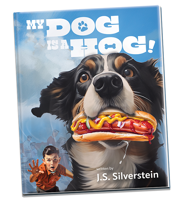 My Dog is a Hog book cover mockup